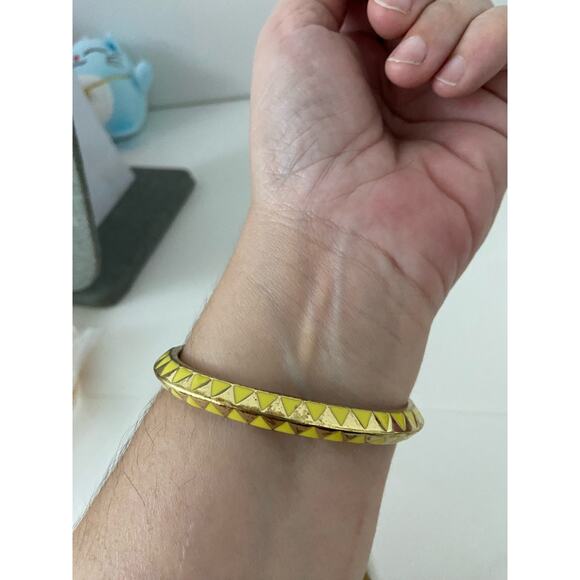yellow slim cuff bracelet - Picture 2 of 5